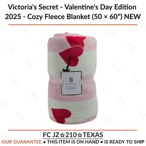 Victoria's Secret - Valentine's Day Edition 2025 - Cozy Fleece Blanket 50 × 60"